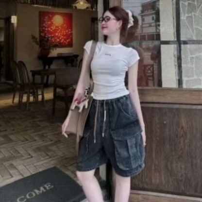 Quần Jeans túi hộp cho nữ 38-75kg phom dáng trẻ  trung cá tính