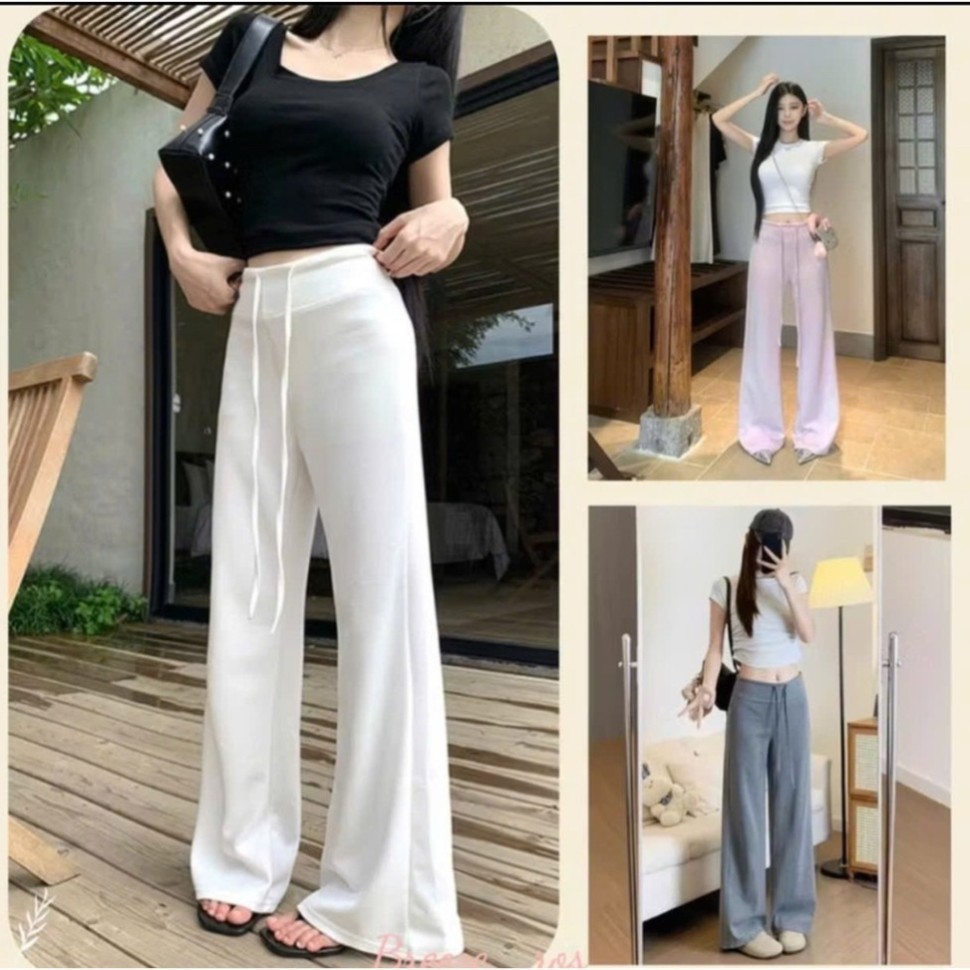 Quần Loe Nữ chất len lông thỏ Mềm mịn co giãn tốt 38-60kg