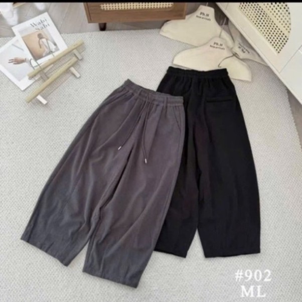 Quần Bagggy From thụng chất nhung tăm mềm rễ chịu có dây rút eo 45-68kg