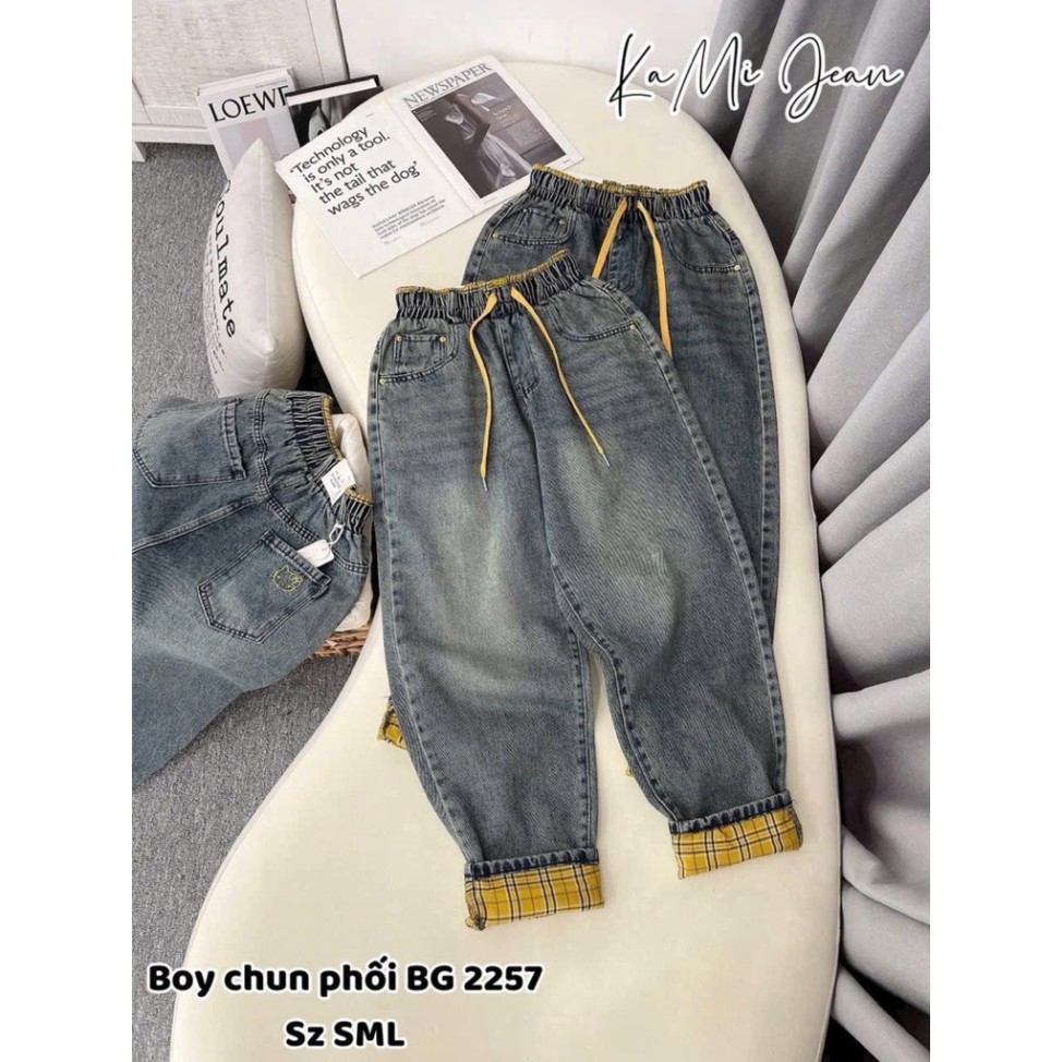 Quần Baggy Jean mềm cho nữ 38- 75kg hàng Cao Cấp