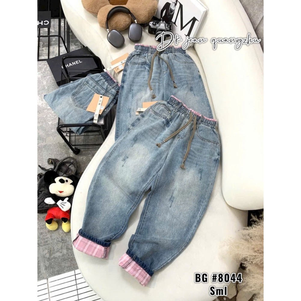Quần Baggy Jean mềm cho nữ 38- 75kg hàng Cao Cấp