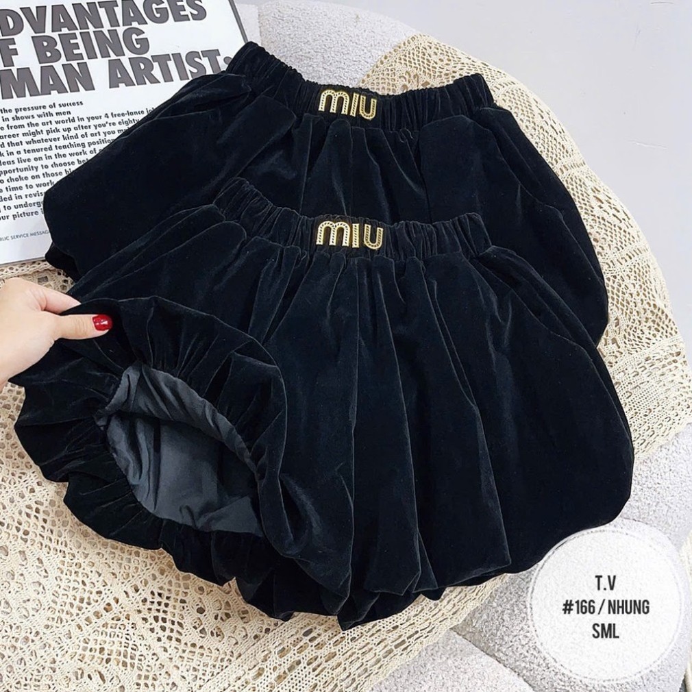 Váy bí có quần bảo họ chất Nhung mặc mềm cho nữ 38-60kg