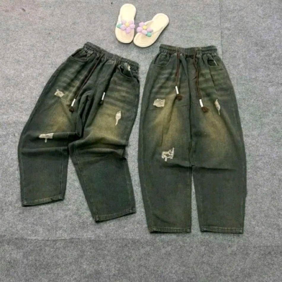 Quần Baggy nữ chất jean mềm 38-75g hàng Bigsz