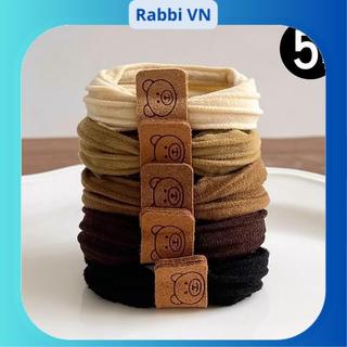 Combo 10 Dây buộc tóc cao su co giãn hình gấu dễ thương thời trang cho nữ RABBI