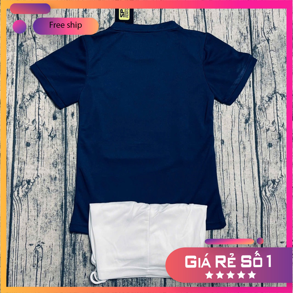 (FREE SHIP) Áo Bóng Đá, Áo Đá Banh Trẻ Em Đội Tuyển Pháp In Sẵn Tên Cầu Thủ - Vải Mè Thái Cao Cấp,
