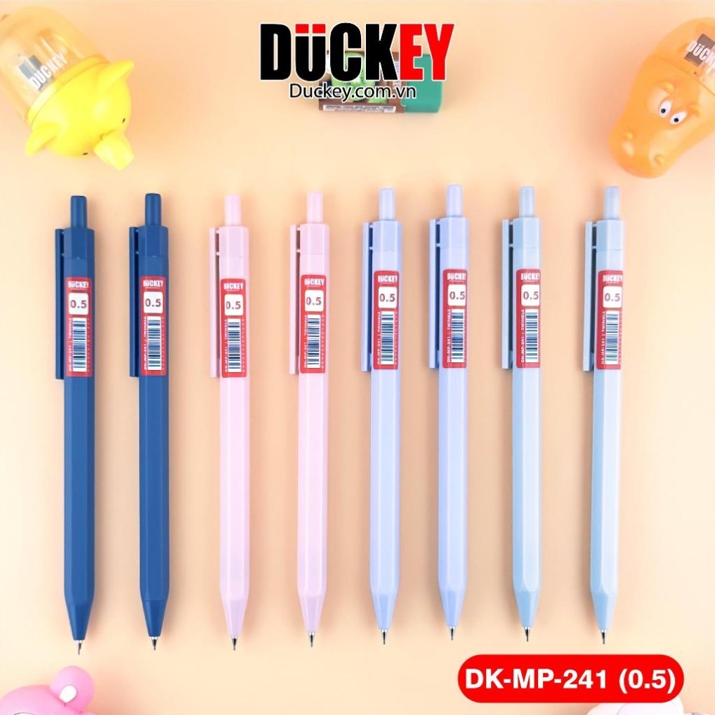 Bút chì kim Duckey DK-MP-241  Thân lục giác nhiều màu, ngòi 0.5mm & 0.7mm