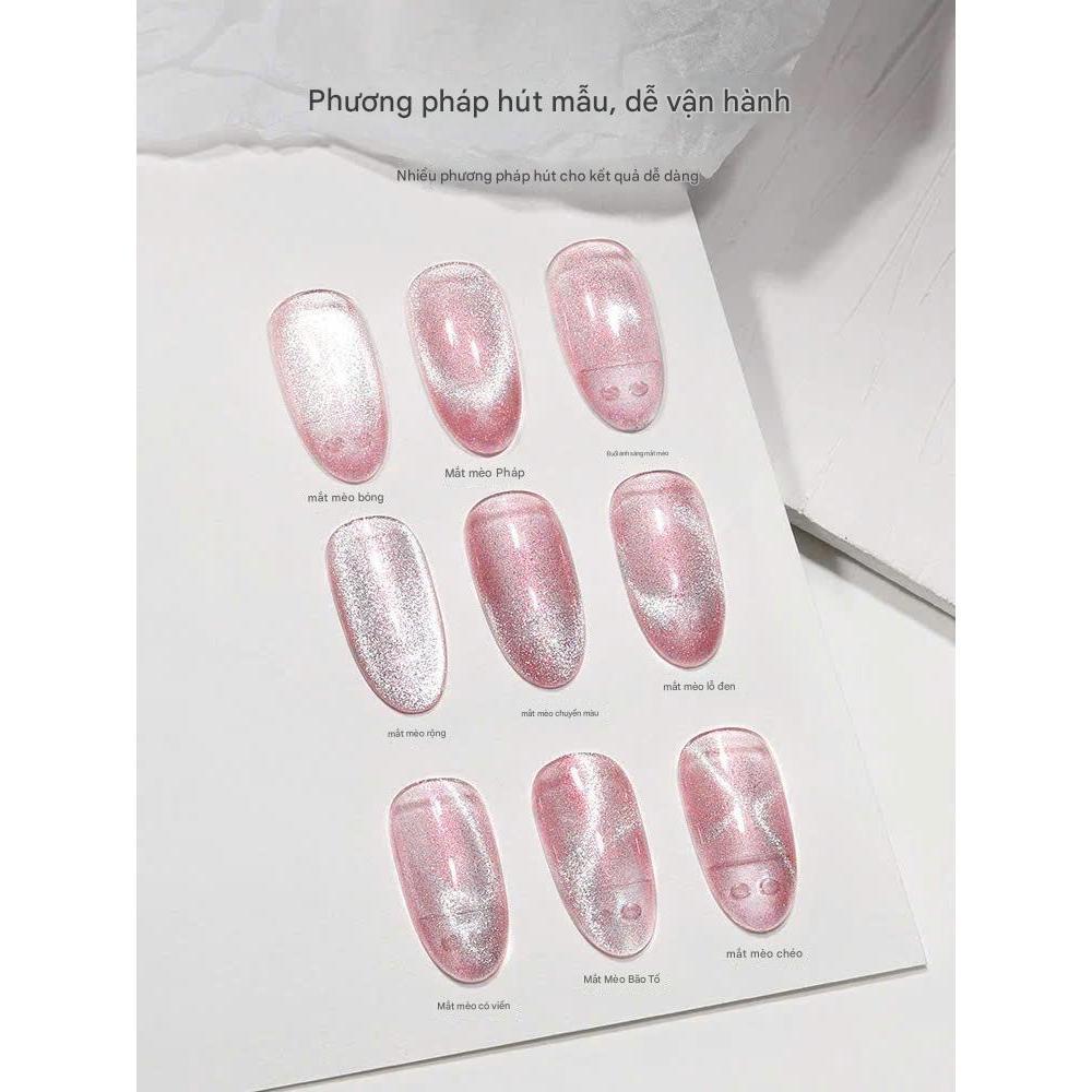 Bộ Nam châm Hút mắt mèo MR NAIL (Chính hãng) nam châm dẹt hút mắt mèo