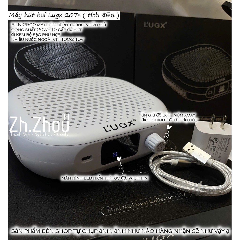 Máy hút bụi tích điện LUGX 207s,máy hút bụi móng cao cấp lugx 207s, hút bụi móng LUGX 207s