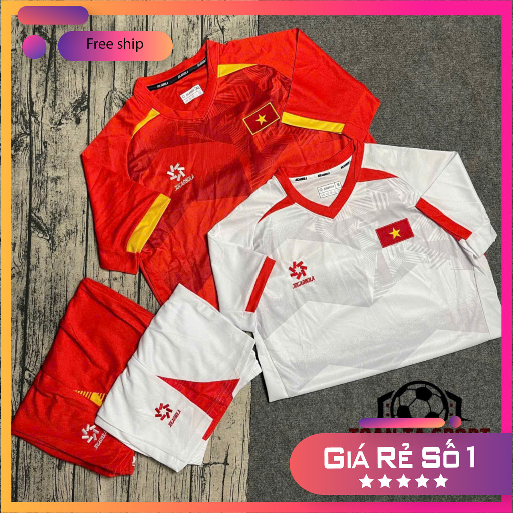 ✅Free Ship✅ Bộ Quần Áo Bóng Đá Đội Tuyển Việt Nam 25/26 ,  Áo Đá Banh Việt Nam  - Vải Polyester Gai Thái Cao Cấp