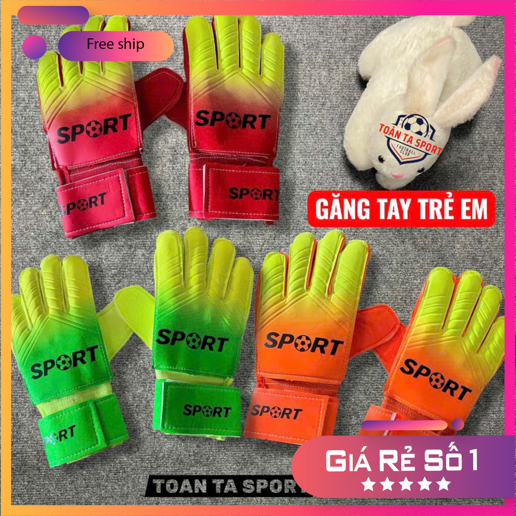 (FREE SHIP) GĂNG TAY THỦ MÔN TRẺ EM CAO CẤP – CHỐNG TRƯỢT, BẢO VỆ TAY – DÀNH CHO BÉ 5–12 TUỔI,