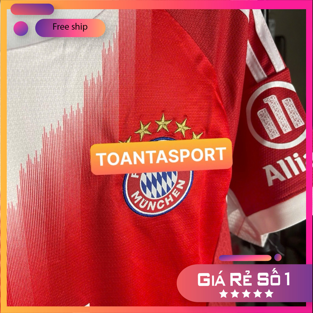 (FREE SHIP) In tên số - Bộ Quần Áo Bóng Đá CLB Bayern Munich, Áo Đá Banh Bayern 2025/26 - Vải Polyester Thái Cao Cấp