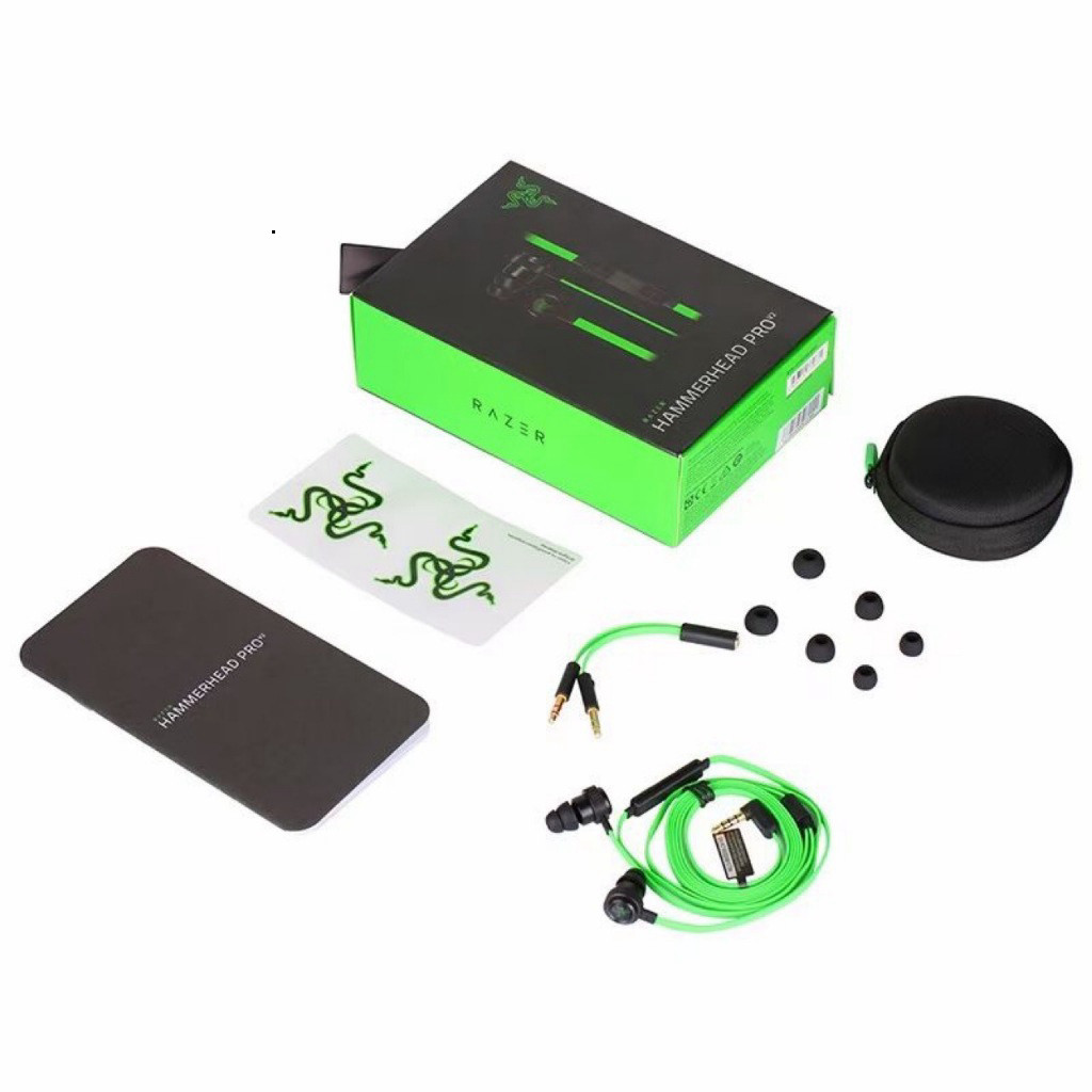 [ NEW BOX ] Tai Nghe Razer Hammerhead Pro V2 New Seal 100% FullBox  Có Dây Bass Mạnh Không Delay Chơi Game Mượt BH 2 Năm