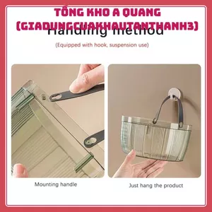 Phụ Kiện Nhà Bếp Treo Tường – Giỏ Đựng Hành Gừng Tỏi, Hộp Đựng Rau Củ Tiện Lợi, Không Ổ Cắm, Dễ Dàng Lắp Đặt Và Sử Dụng