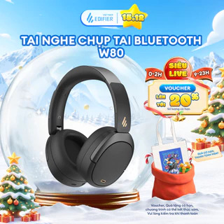 Tai Nghe Bluetooth Chụp Tai EDIFIER W80 | Chống Ồn Chủ Động | Thời Gian Sử Dụng Đến 65H | Bảo Hành 15 Tháng