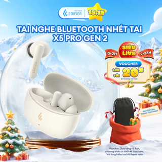 Tai Nghe Bluetooth Nhét Tai EDIFIER X5 PRO| Chống Ồn Chủ Động | Thời Gian Sử Dụng Tới 31H | Bảo Hành 15 Tháng