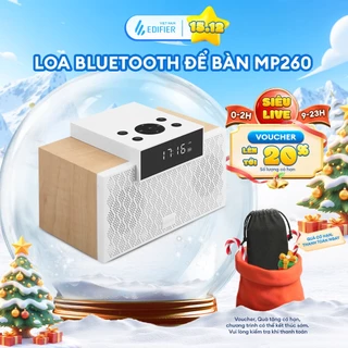 Loa Bluetooth Để Bàn EDIFIER MP260 | Công Suất 20W | Kèm Đồng Hồ Báo Thức | Màn Hình Đèn LED | Bảo Hành 15 Tháng