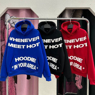 HoodieX - Áo Hoodie Unisex WHENEVER - Thiết Kế Nổi 3D, Vải Nỉ Bông Cao Cấp, Form Rộng Thoải Mái