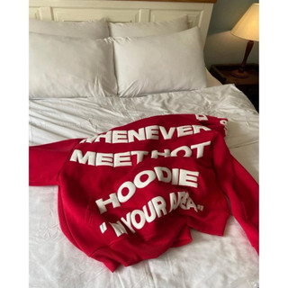 HoodieX - Áo Hoodie Unisex WHENEVER - Thiết Kế Nổi 3D, Vải Nỉ Bông Cao Cấp, Form Rộng Thoải Mái