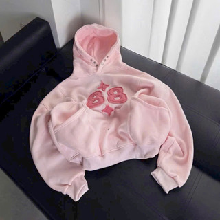 HoodieX - Áo Hoodie nút bấm in 88 phong cách boxy dây ngược, Thêu chữ, mềm mại, Freesize, Hạng Xịn