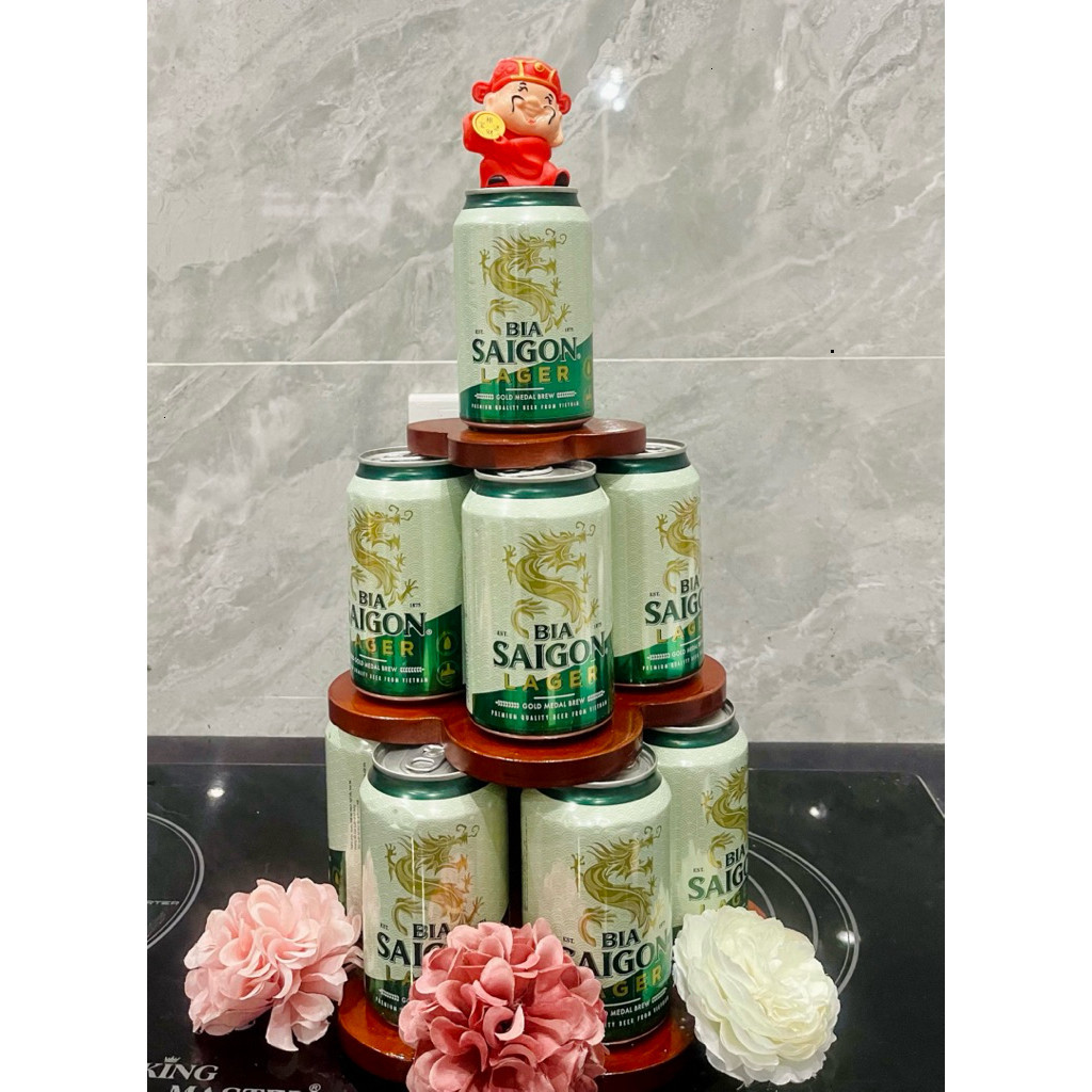Tháp hoa, Tháp Bày Bia, Nước Ngọt 3 tầng chất liệu nhựa cao cấp- Trưng bày trên ban thờ GIA TIÊN, THẦN TÀI. AMIZIN