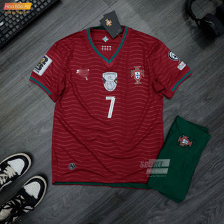 "Set Đồ Thể Thao Đội Bồ Đào Nha 2025 - Thiết Kế Chuẩn - Chất Liệu Polyester Cao Cấp - Áo Ronaldo Số 7"