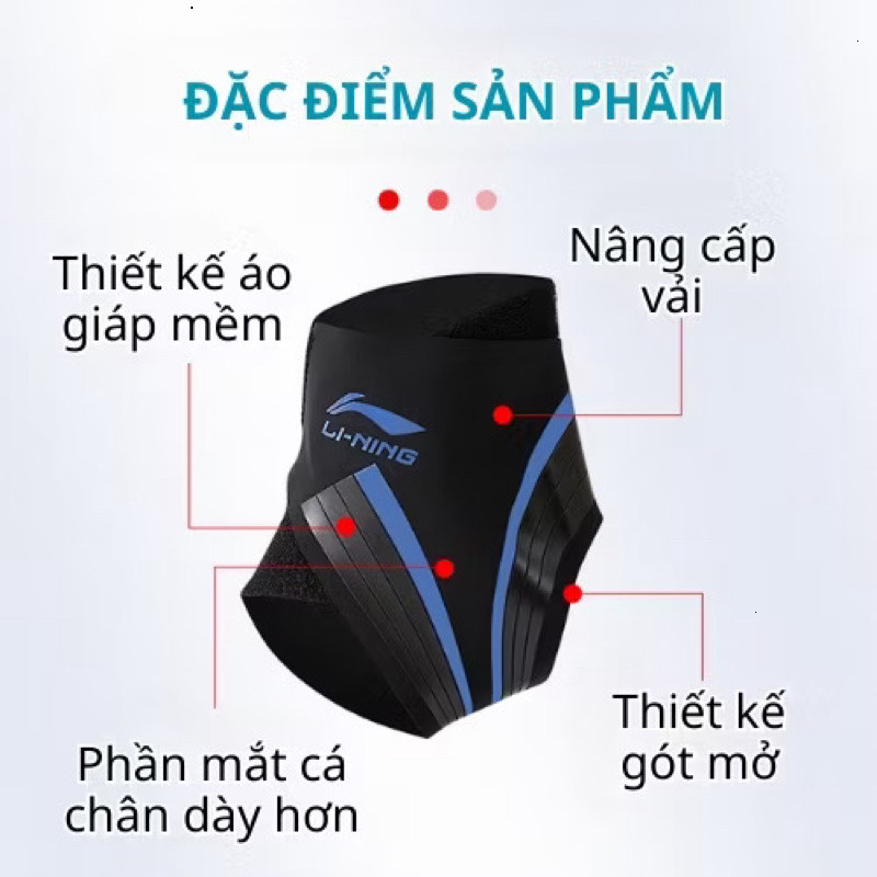 🆘GIÁ TỐT🆘Băng bảo vệ cổ chân Li-ning chống lật LDEU157