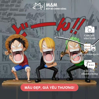 Figure One Piece - Bộ Ba Đói Bụng Luffy, Sanji, Zoro - Mô Hình Thuyền Trưởng Anime - Tượng Trang Trí