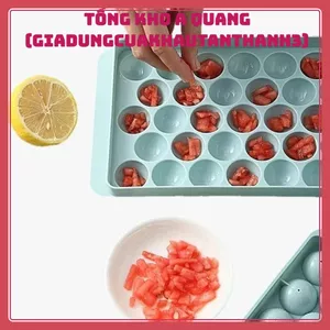 Khuôn Làm Kem Thạch Bi Tròn 33 Ô – Chất Liệu An Toàn, Tiện Lợi Cho Người Nội Trợ Hiện Đại