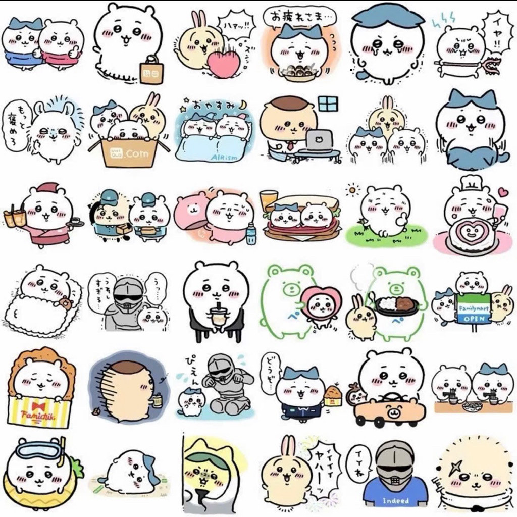 120 Miếng dán sticker CHIKAWA trang trí sổ sách hình dán emoji DIY ...