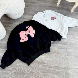 Áo nỉ Sweater NƠ form Boxy unisex cho cả nam và nữ, Chất vải dày, Tay dài lý tưởng cho mùa thu đông.