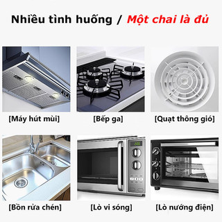 Tẩy dầu mỡ nhà bếp 500ml Chất tẩy dầu mỡ chai lau bếp đa năng tẩy xoong nồi hút mùi bếp gas 】