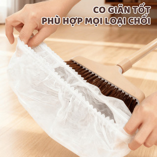 Set 100 Bọc Chổi Tĩnh Điện Dùng 1 Lần Màng Bọc Chổi Quét Nhà Hút Tóc Và Bụi Bẩn Dễ Dàng Ngói - LN02