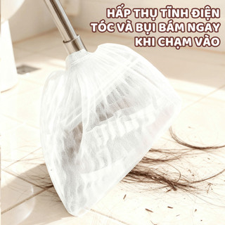 Set 100 Bọc Chổi Tĩnh Điện Dùng 1 Lần Màng Bọc Chổi Quét Nhà Hút Tóc Và Bụi Bẩn Dễ Dàng Ngói - LN02