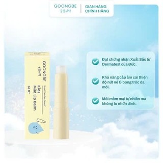 Son dưỡng môi GOONGBE không màu mềm môi cho mẹ và trẻ em GOONGBE MOISTURE LIP BALM 3.3g