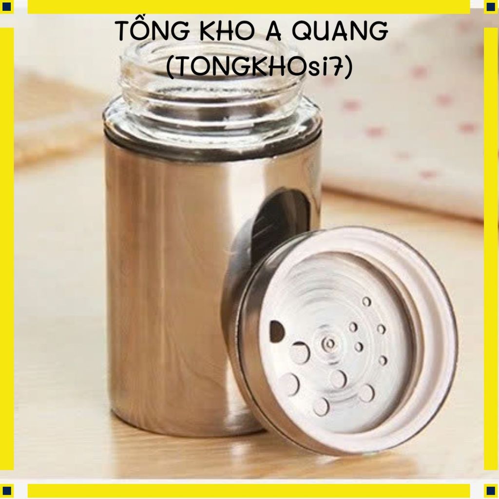 Hũ Hạt Tiêu Inox 304 – Lọ Đựng Tăm Đa Năng Tiện Lợi, Lọ Xay Tiêu Sang Trọng