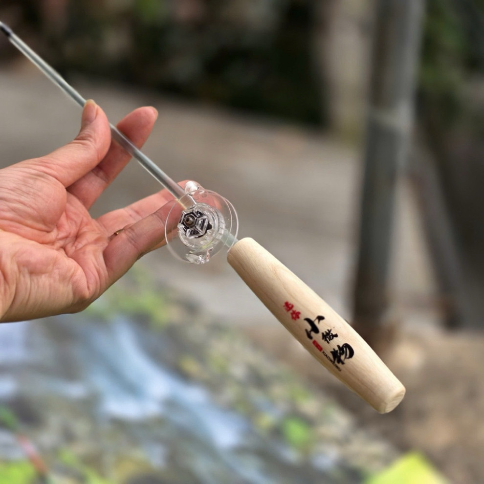 Cần câu tôm, Câu bè kèm máy siêu mini tặng trục + mồi gykkcc