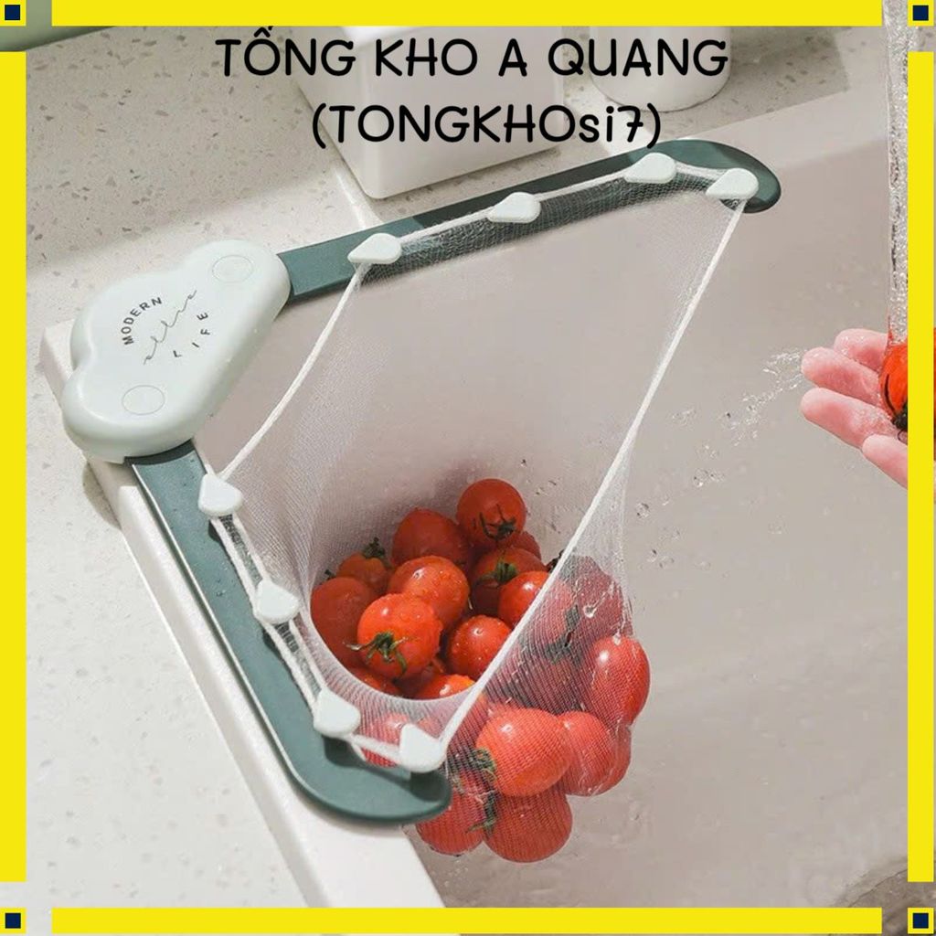 Kệ Lưới Lọc Thức Ăn Thừa – Giá Đỡ Túi Lưới Thoát Nước Bồn Rửa, Tiện Lợi Cho Nội Trợ Hiện Đại