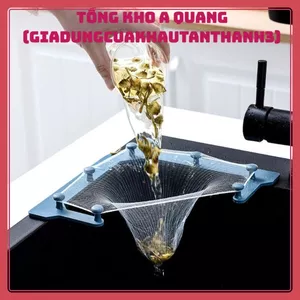 Kệ Lưới Lọc Thức Ăn Thừa – Giá Đỡ Túi Lưới Thoát Nước Bồn Rửa, Tiện Dụng Cho Gia Đình