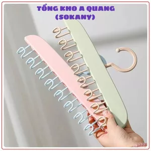Móc Treo Đồ Nhựa M80 – Màu Pastel Tiện Lợi, Dán Tường Treo Thắt Lưng, Cà Vạt