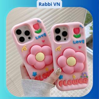 Ốp lưng  Bông Hoa Có Giá Đỡ tiện lợi cho 7plus/8plus/x/xs/xsmax/11/12/13/14/15/16/17/air/pro/plus/promax RABBI SLC