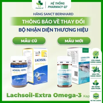 Thương hiệu: Sanct Bernhard Xuất xứ CHLB Đức: Viên Dầu Cá Omega 3 Lachsoil Extra Omega 3 - 60 viên Omega 3