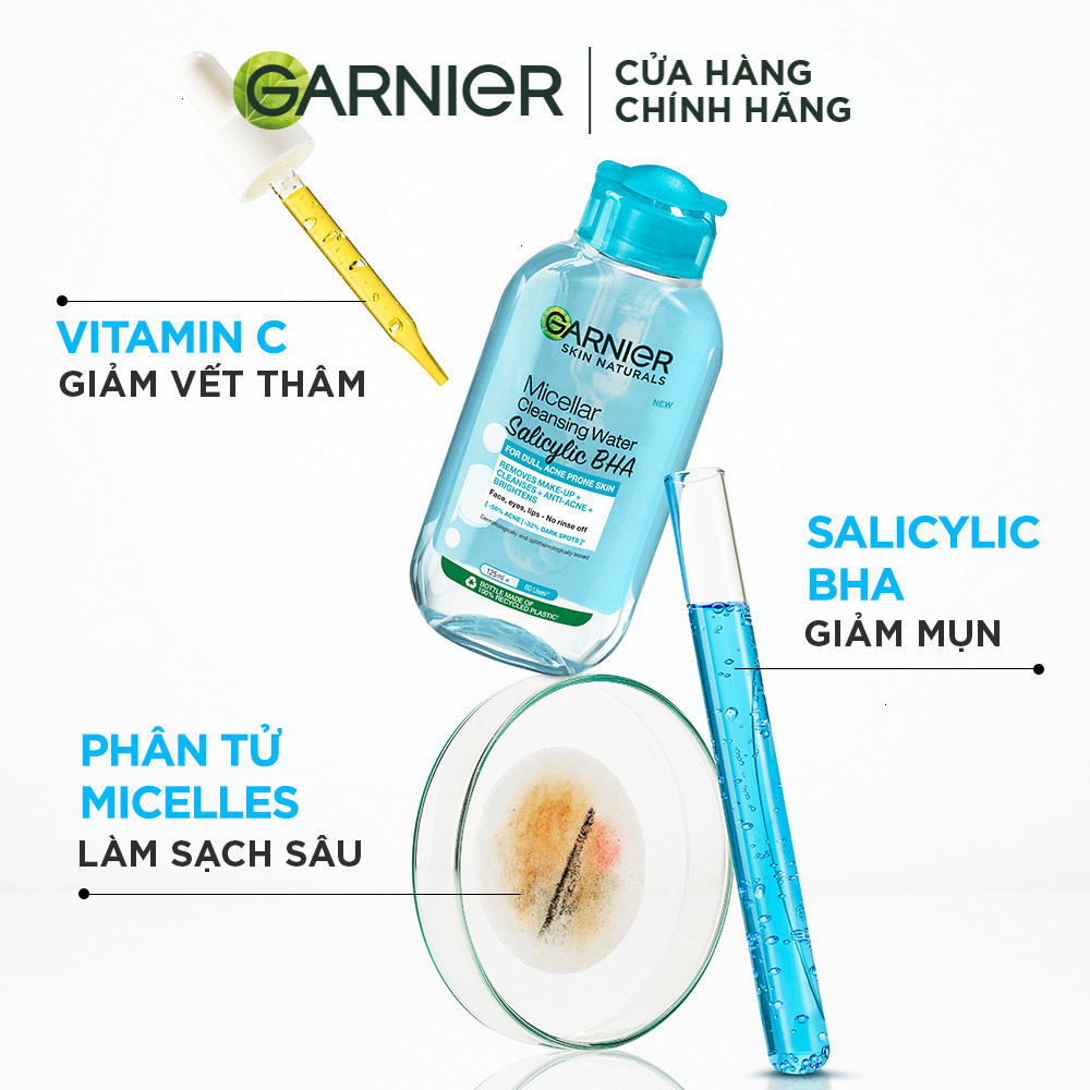 Sử dụng Tẩy Trang Garnier với Salicylic Acid BHA trong đời sống