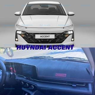 Thảm Taplo Chống Lóa Accent 2010-2025: Da Carbon Bền Bỉ; Giảm Phản Chiếu; Lái Xe Thoải Mái.