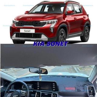 Thảm Taplo Chống Lóa Kia Sonet, Seltos Da Carbon Bền Bỉ Giảm Phản Chiếu Lái Xe.
