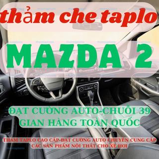 Thảm Taplo MAZDA2 3 lớp thảm lót taplo da vân gỗ ô tô nhung lông cừu da vân carbon đẹp