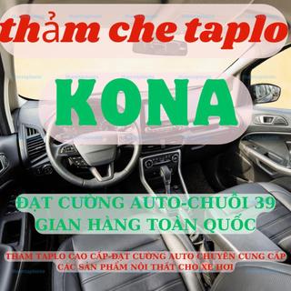 Thảm taplo HUYNDAI KONA  3 lớp thảm lót taplo da vân gỗ ô tô nhung lông cừu da vân carbon đẹp