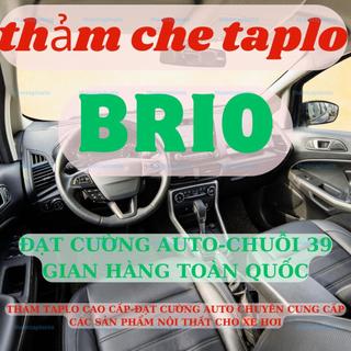 Thảm taplo HONDA BRIO 3 lớp thảm lót taplo da vân gỗ ô tô nhung lông cừu da vân carbon đẹp