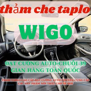 Thảm taplo TOYOTA WIGO 3 lớp thảm lót taplo da vân gỗ ô tô nhung lông cừu da vân carbon đẹp