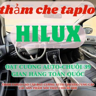 Thảm taplo TOYOTA HILUX 3 lớp thảm lót taplo da vân gỗ ô tô nhung lông cừu da vân carbon đẹp