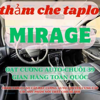 Thảm taplo MITSUBISHI MIRAGE 3 lớp thảm lót taplo da vân gỗ ô tô nhung lông cừu da vân carbon đẹp